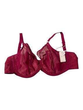 NWT Elomi Matilda Underwire Plunge Support Unlined Bra Berry 40K Convertible
